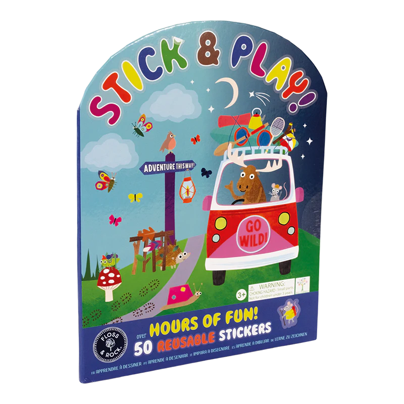 Floss & Rock Stick & Play Adventure (reusable sticker stories set) 3yrs+