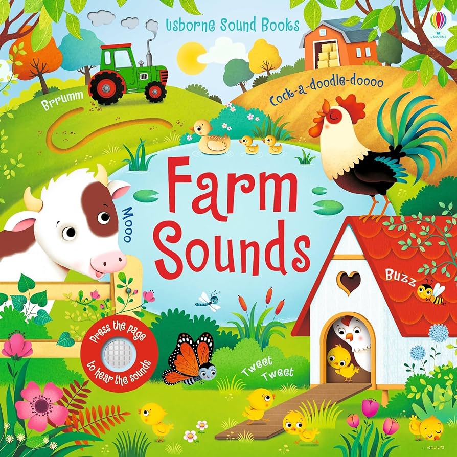 Usborne Sound Book: Farm Sounds - 3yrs+ - Timeless Toys