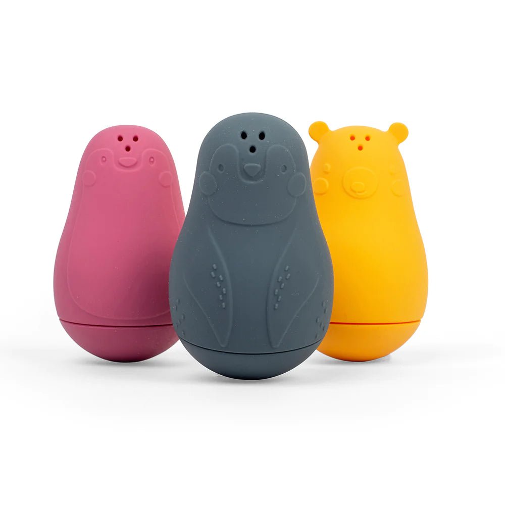 Bath Buddies by Bigjigs (set of 3 textured silicone bath toys) - Timeless Toys