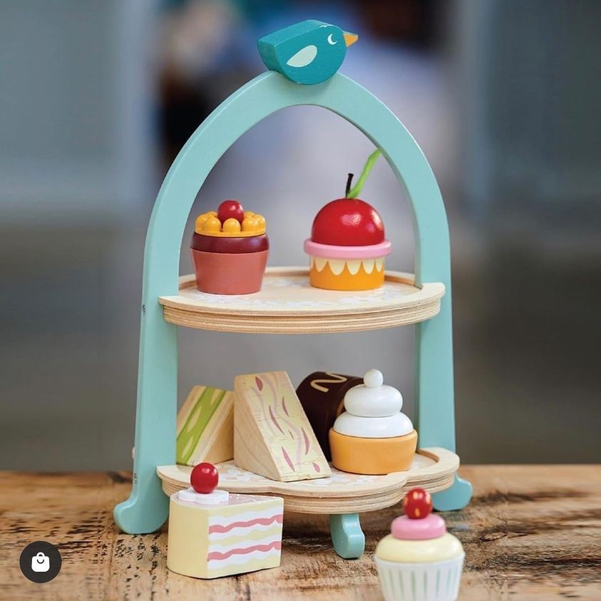 Birdie Afternoon Tea Stand by Tender Leaf Toys - Timeless Toys