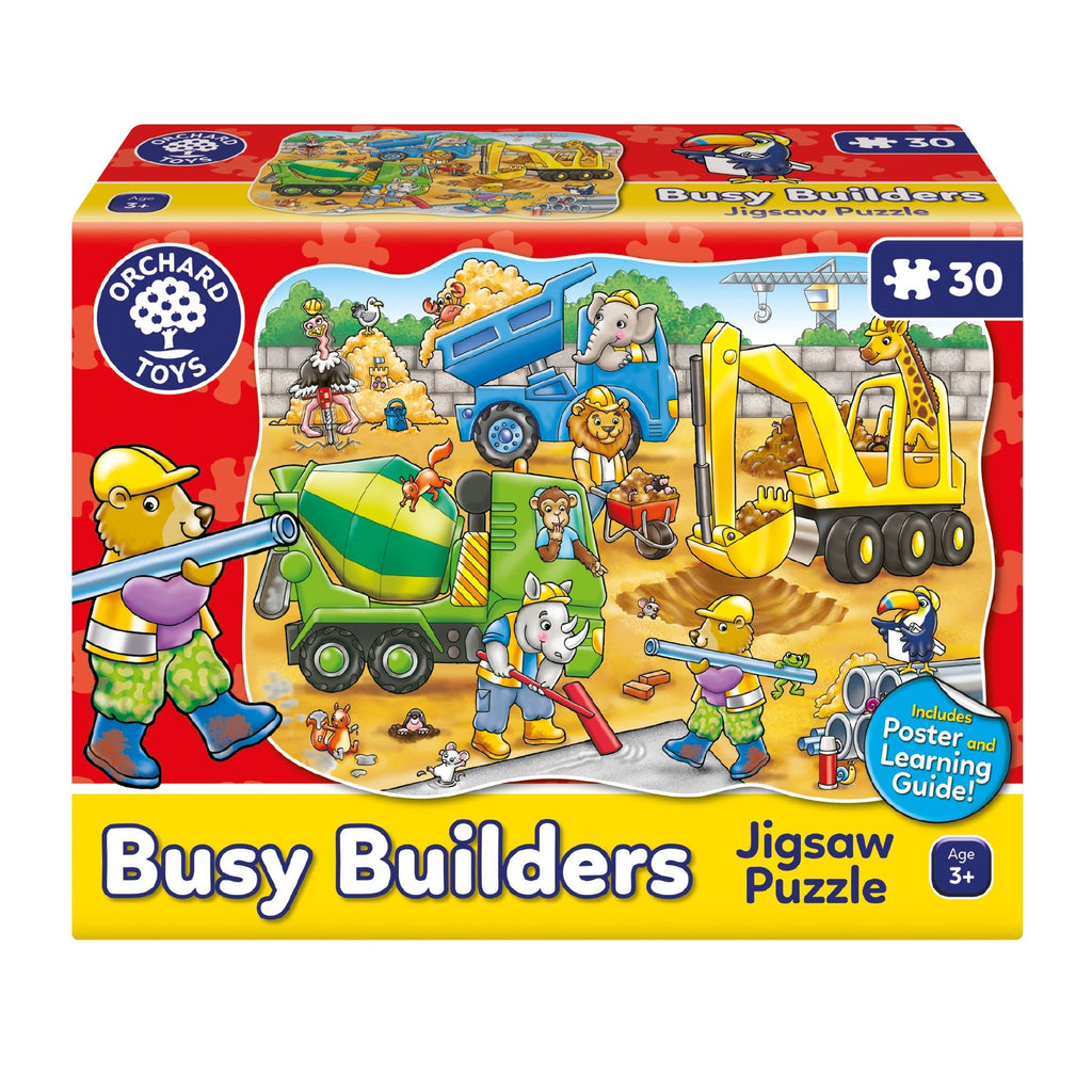 Busy Builders - 30pc shaped Jigsaw Puzzle - Timeless Toys