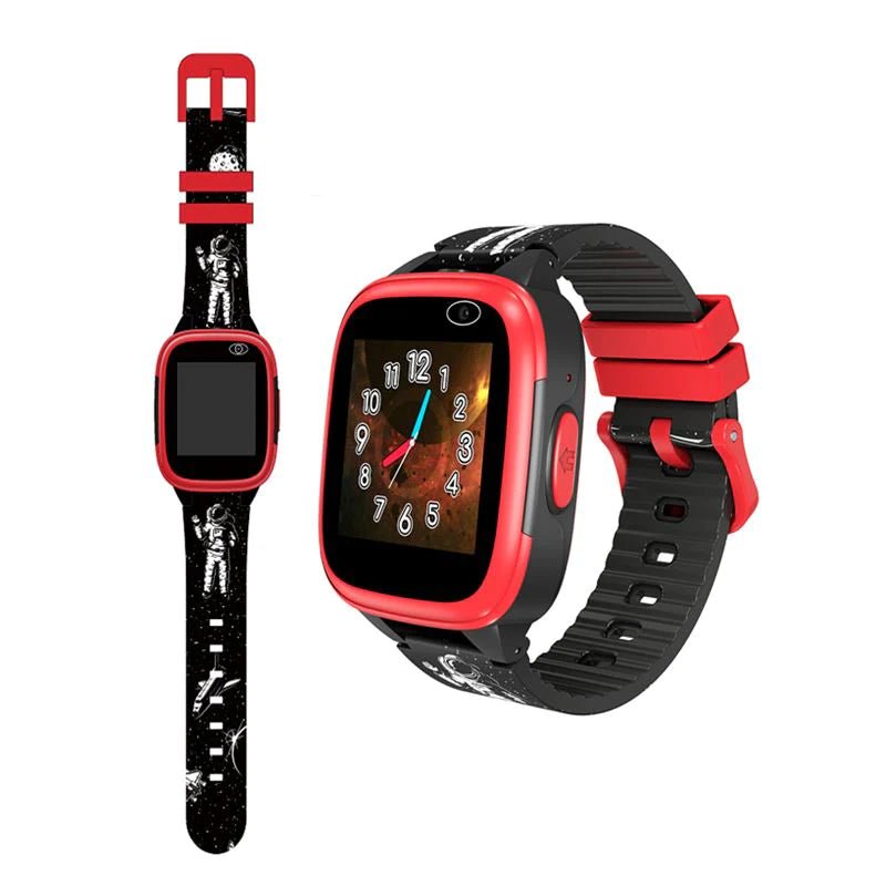 Cactus Kidoplay - Interactive Smart Watch for Kids - Black/Red Trim - Timeless Toys