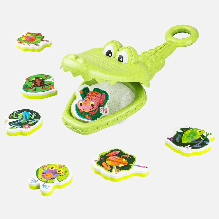 Croc Chasey - Catch a Frog Bath Toy by Tiger Tribe (2 - 4yrs) - Timeless Toys