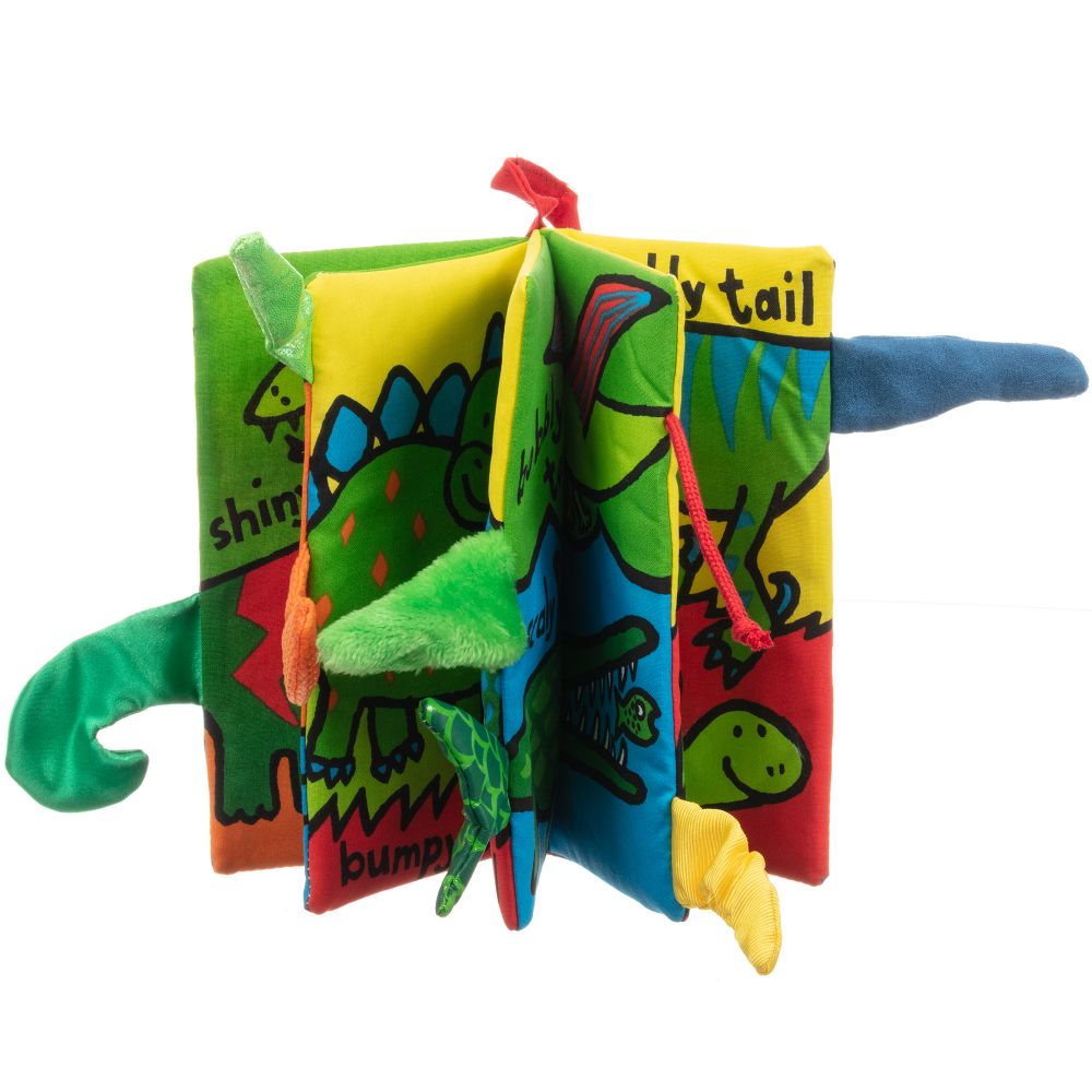 Dino Tails Fabric Activity Book by Jellycat - Timeless Toys