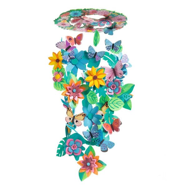 Djeco DIY Mobile to Paint - Spring Flowers 7yrs+ - Timeless Toys