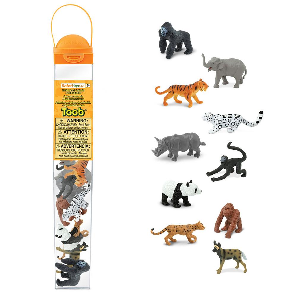 Endangered Species - Land Animals Toob by Safari Ltd - Timeless Toys