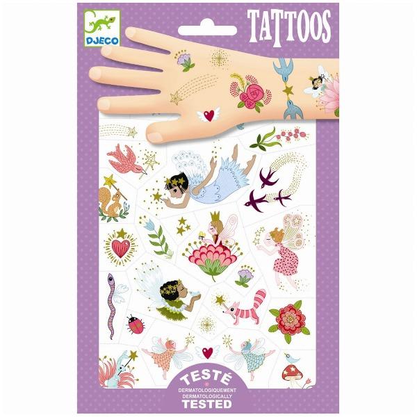 Fairy Friends Temporary Tattoos by Djeco - Timeless Toys
