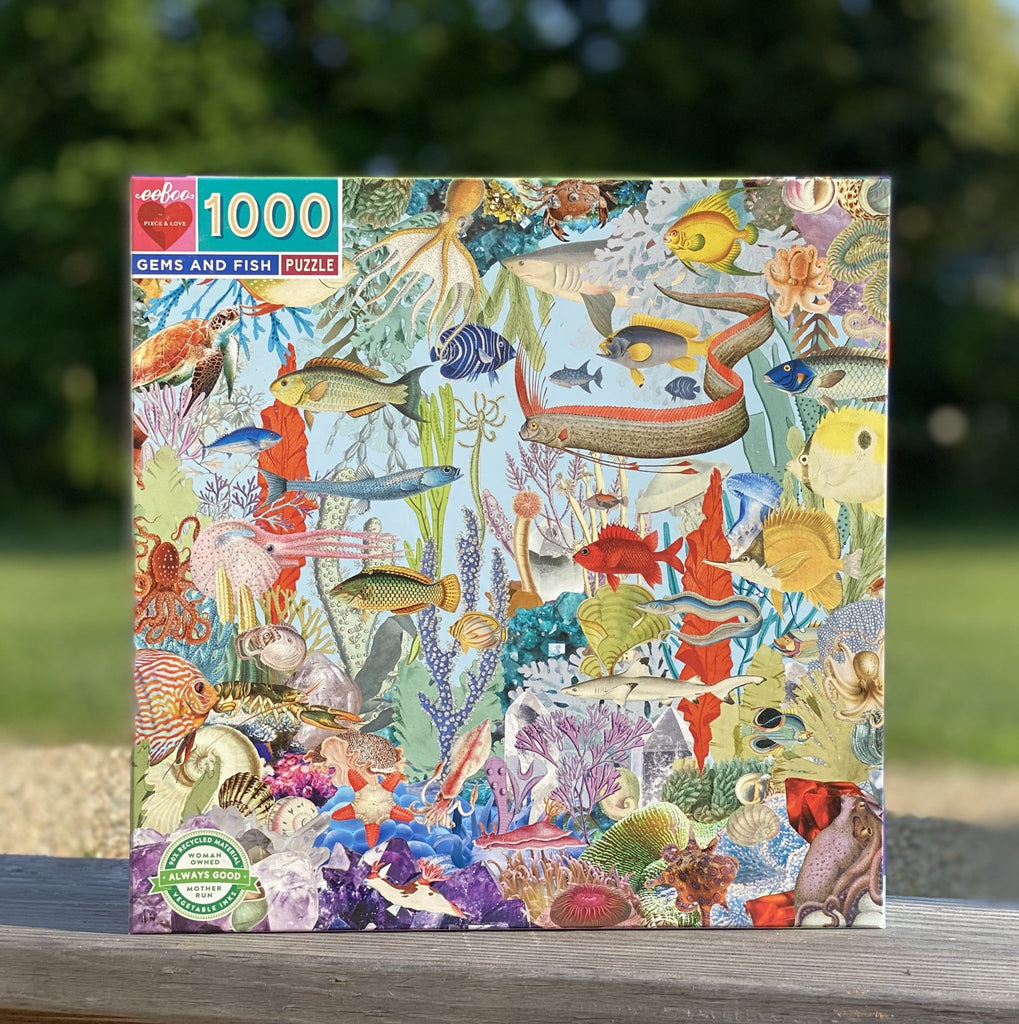 Gems and Fish 1000pc Puzzle by eeBoo - Timeless Toys