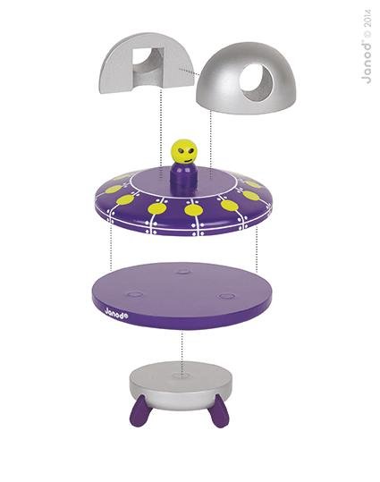 Janod - Magnetic UFO Kit - Timeless Toys