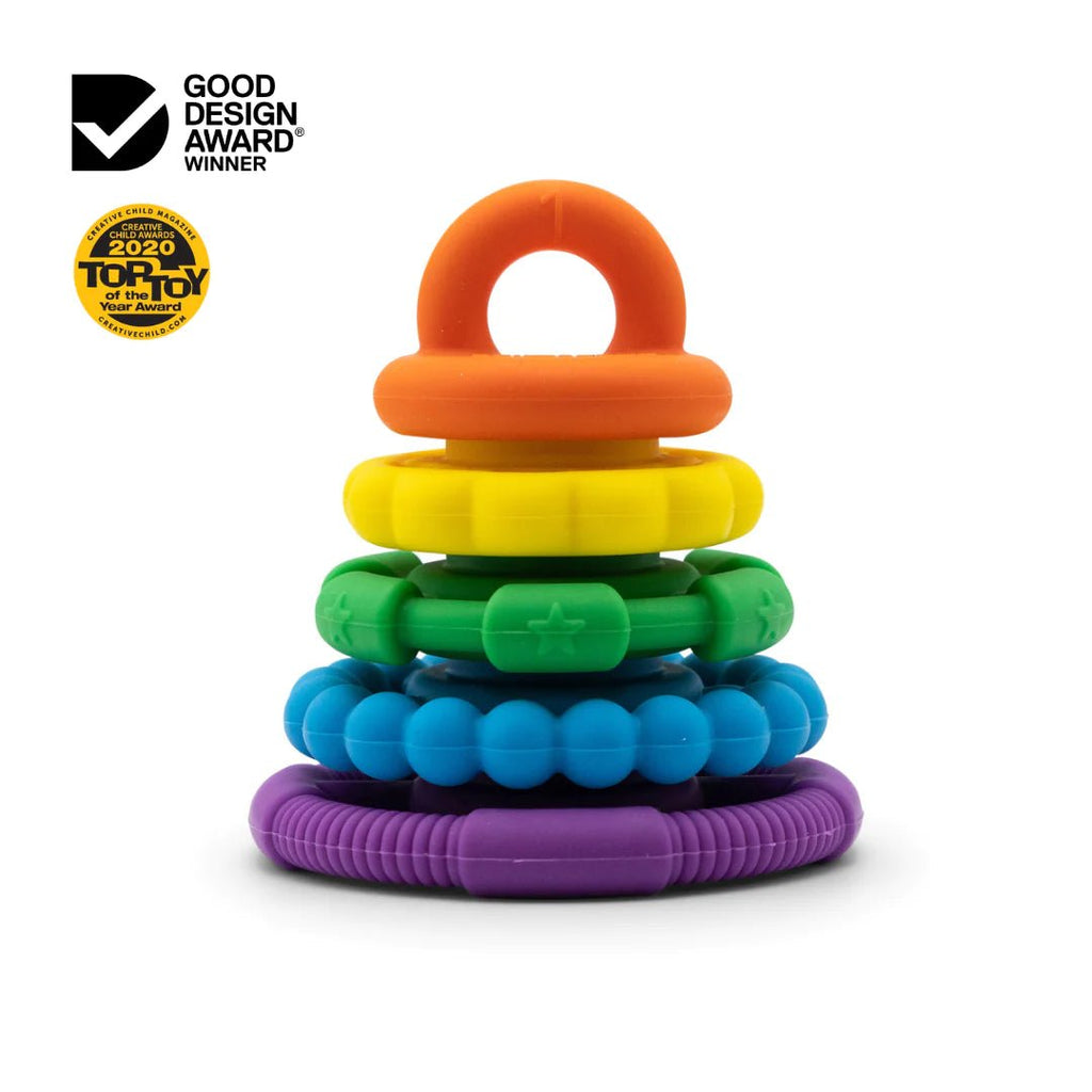 Jellystone Rainbow Stacker and Teething Toy - Rainbow Bright - Timeless Toys