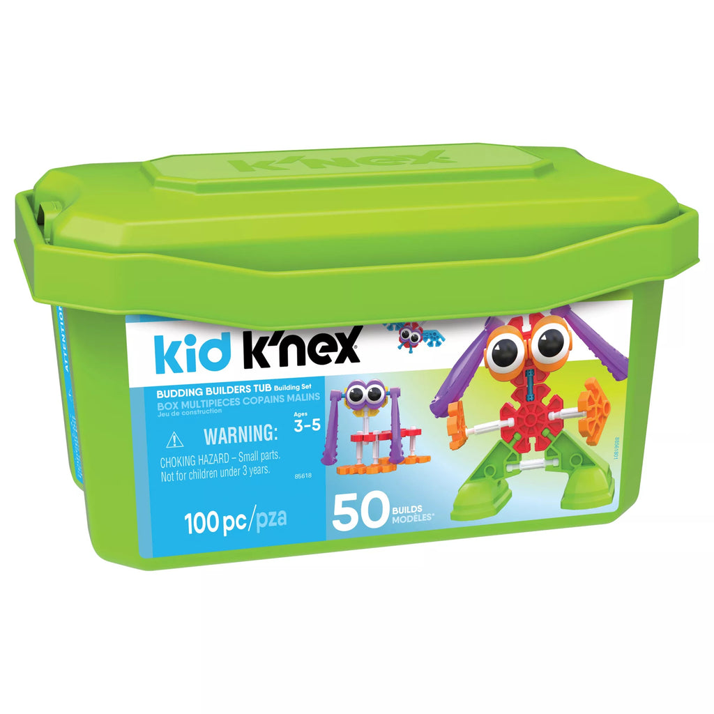 Kid K'Nex Budding Builders Set - 100 pieces / 50 builds - Timeless Toys