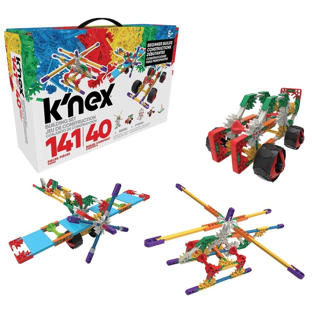 K'Nex Beginners Classic Building Set - 141 pieces / 40 models - 5yrs+ - Timeless Toys