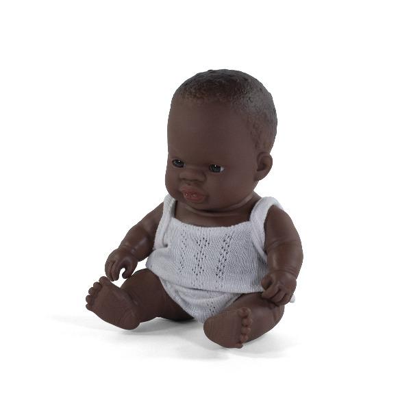 Miniland African Baby Boy Doll - 21cm - Timeless Toys