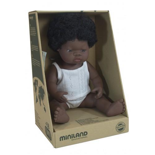 Miniland African Girl Doll - 38cm - Timeless Toys