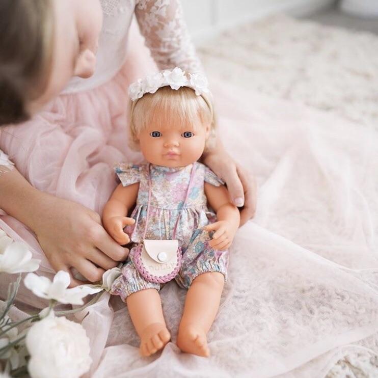 Miniland Caucasian Blonde Girl Doll - 38cm - Timeless Toys
