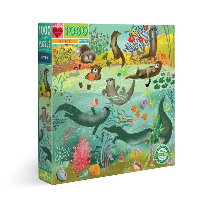 Otters 1000pc Puzzle by eeBoo - Timeless Toys