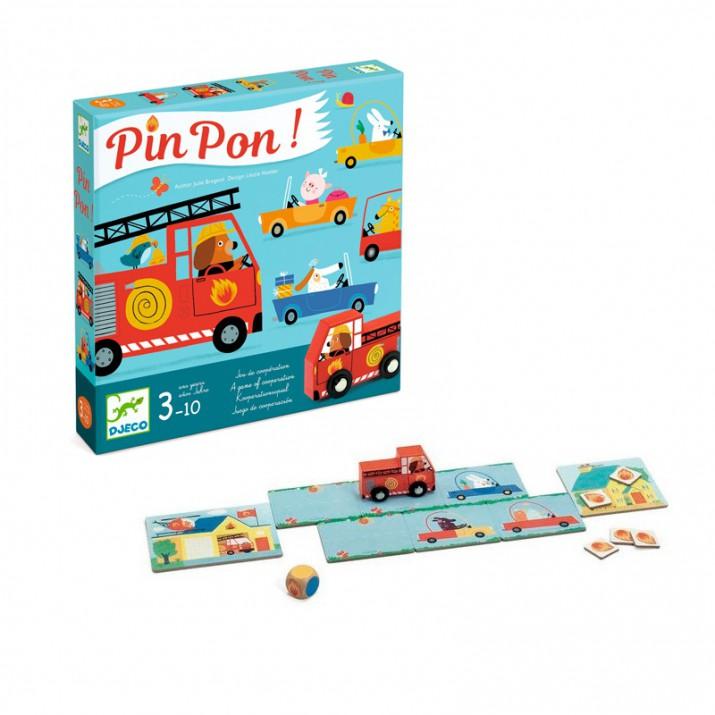 Pin Pon Cooperative Board Game by Djeco - Timeless Toys