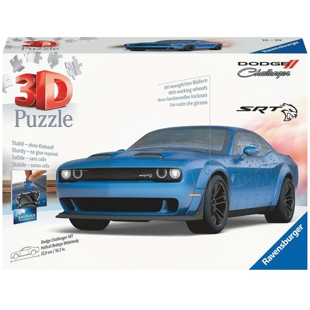 Ravensburger 108pc 3D Puzzle - Dodge Challenger SRT® Hellcat Redeye Widebody - Timeless Toys