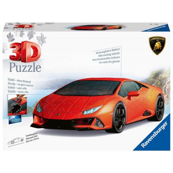 Ravensburger - 108pc 3D Puzzle - Lamborghini Huracan Evo - Timeless Toys