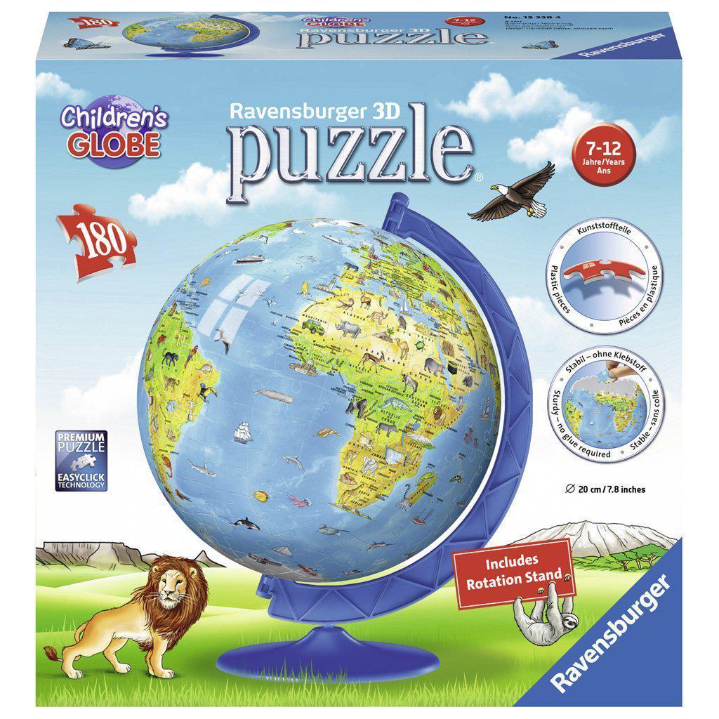 Ravensburger 3D Puzzle - Children's World Globe - 180pc puzzle - Timeless Toys