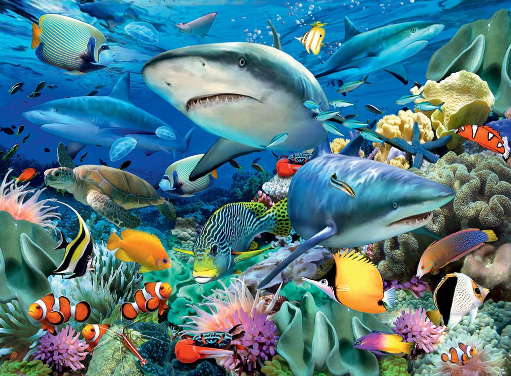 Ravensburger - Shark Reef - 100pc XXL puzzle - Timeless Toys