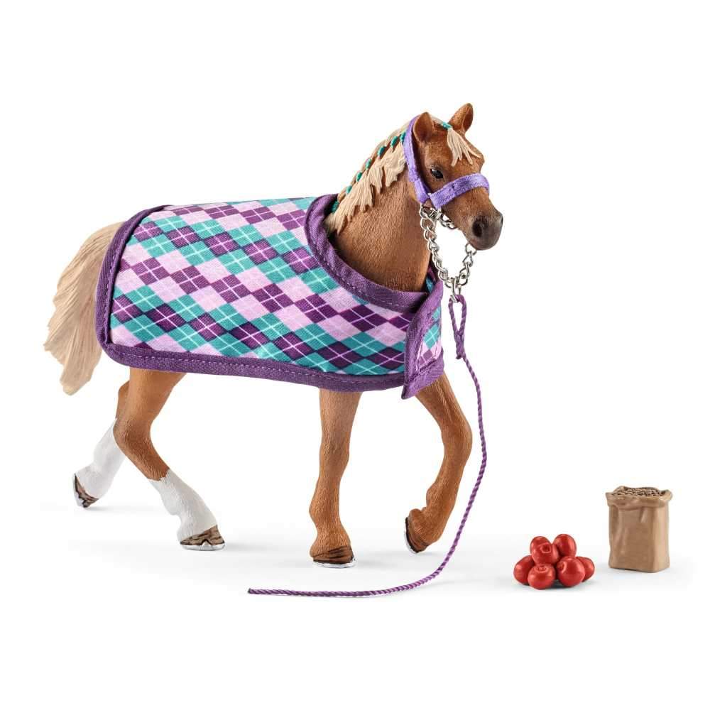 Schleich Horse Club - English Thoroughbred with Blanket - Timeless Toys