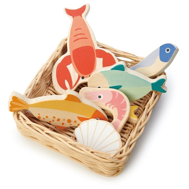 Seafood Basket by Tender Leaf Toys - Timeless Toys