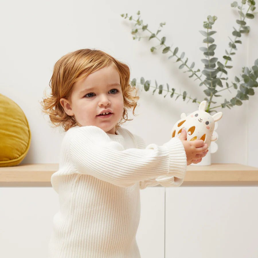 Silicone Rattle Bunny by Tiger Tribe Timeless Toys