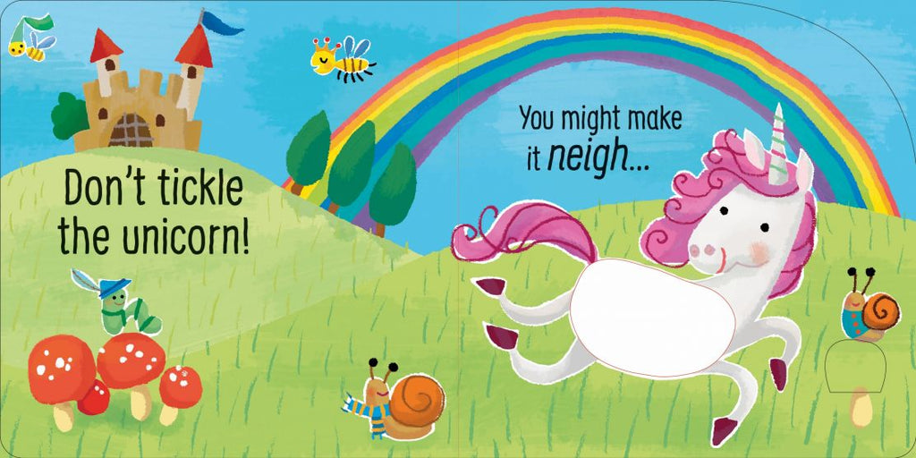 Usborne Don't Tickle the Unicorn - Touchy-feely Sound Book - Timeless Toys