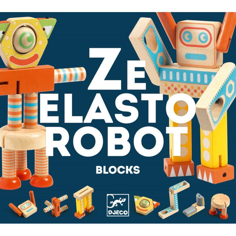 Ze Elastorobot Wooden Construction game by Djeco - Timeless Toys