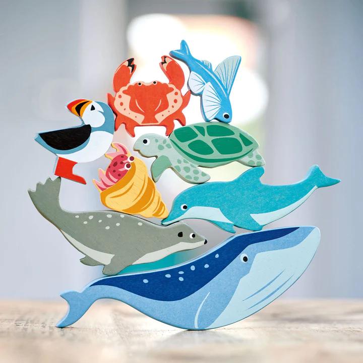 Coastal creatures and shelf by Tender Leaf toys