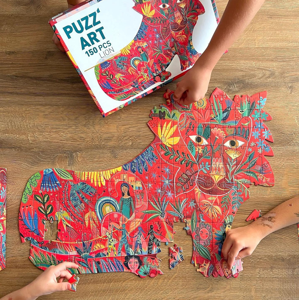 Djeco Puzz'Art 150 Piece Elephant Shaped Jigsaw Puzzle – The Natural Baby  Company