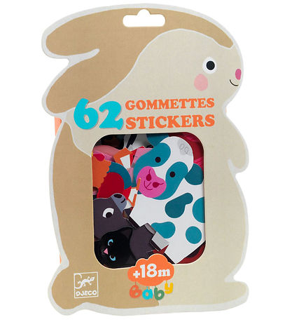 Djeco - Farm animals stickers for little ones - 18months+
