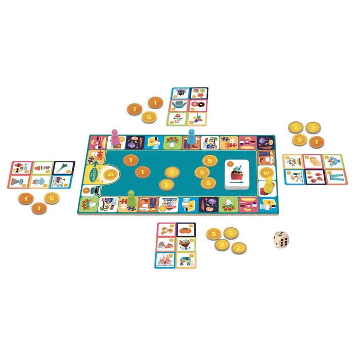 Djeco - P'tit Market - Shopping themed board game - 5yrs+