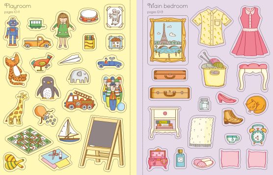 Usborne: Dolls House First Sticker Book - 3yrs+