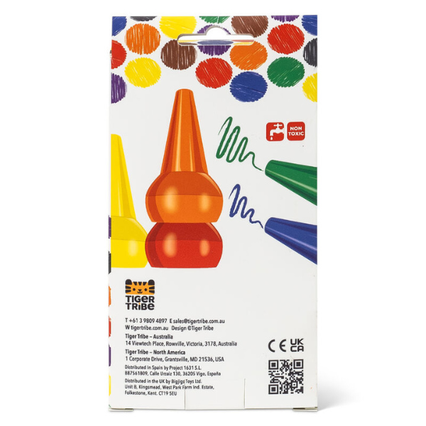 Stackable Crayons - Retro Rainbow by Tiger Tribe