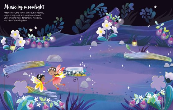 Usborne: Sparkly Fairies first sticker book - 3yrs+