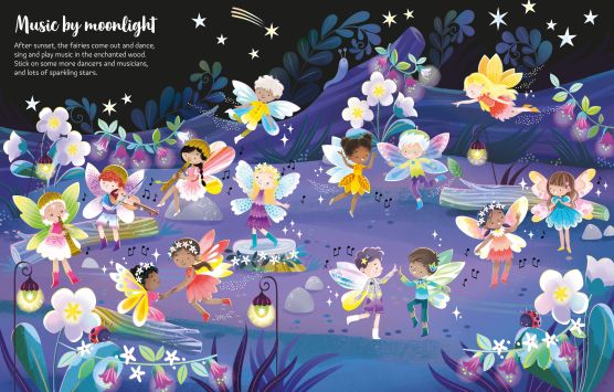 Usborne: Sparkly Fairies first sticker book - 3yrs+