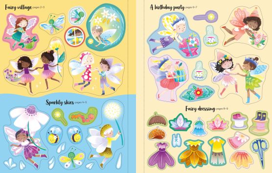 Usborne: Sparkly Fairies first sticker book - 3yrs+