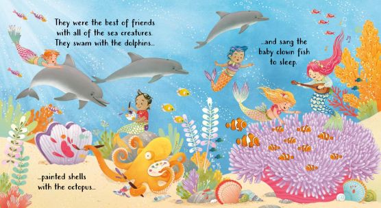 Usborne: Touchy-feely Sparkly Mermaids Sensory Book - 1yr+
