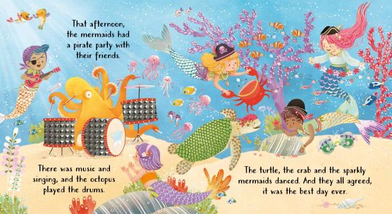 Usborne: Touchy-feely Sparkly Mermaids Sensory Book - 1yr+