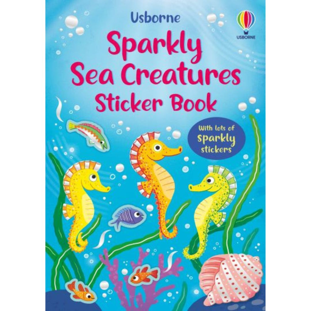 Usborne: Sparkly Sea Creatures Sticker Book - 3yrs+