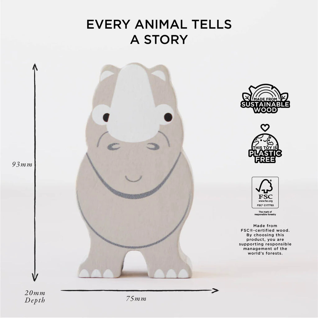 Le Toy Van - African Safari Animals Stacker & Bag - 18months+