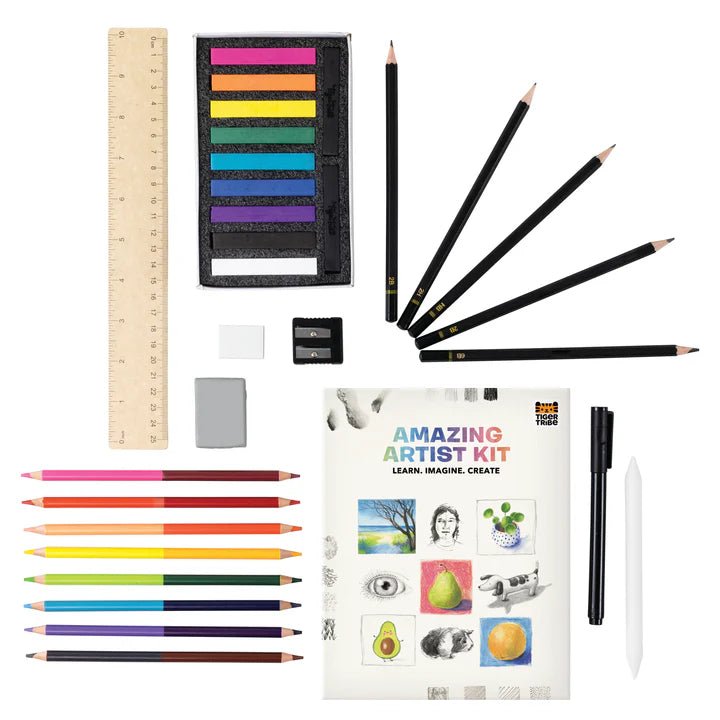 Amazing Artist Kit - Learn. Imagine. Create by Tiger Tribe (8 - 14yrs) - Timeless Toys