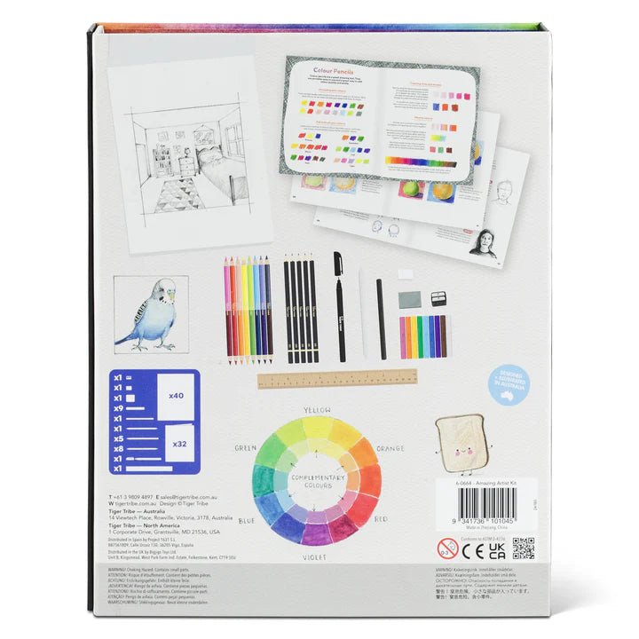 Amazing Artist Kit - Learn. Imagine. Create by Tiger Tribe (8 - 14yrs) - Timeless Toys