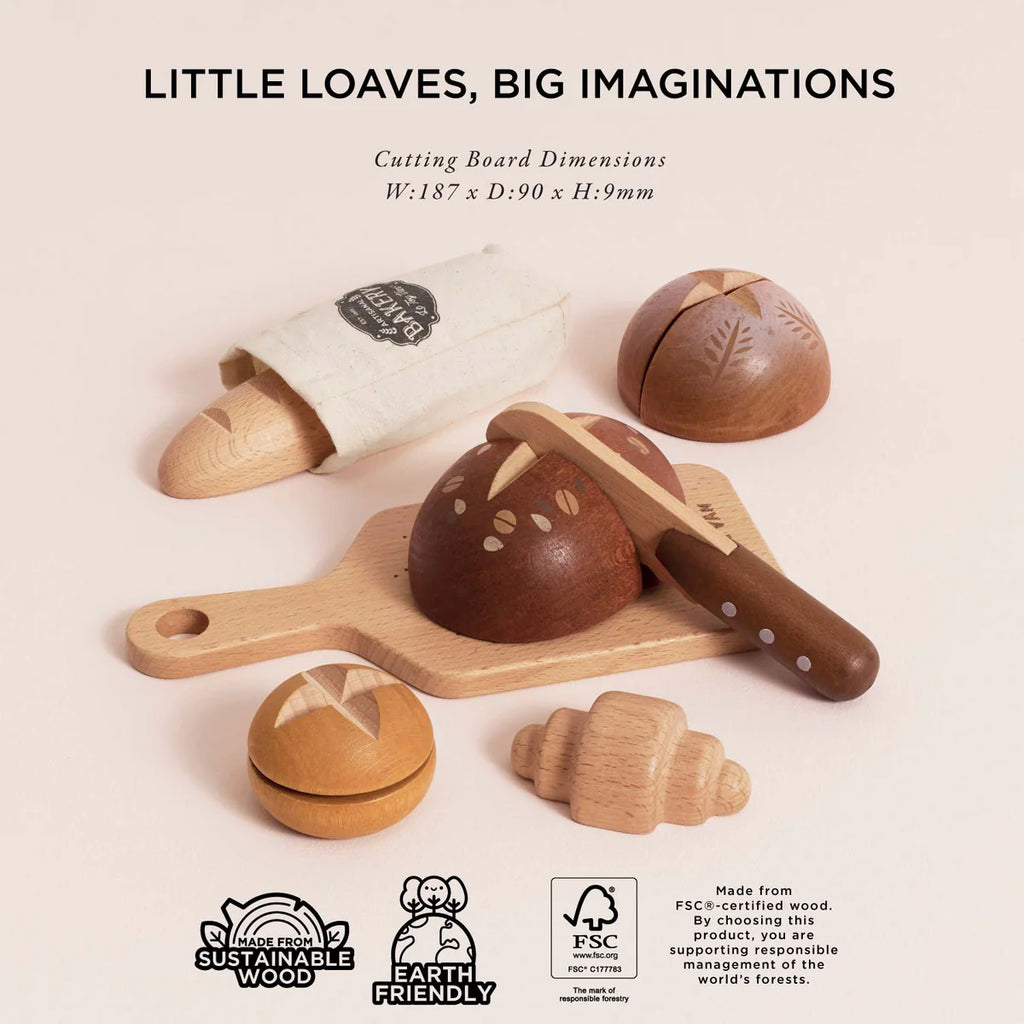 Le Toy Van - Wooden Artisan Bread & Knife Set