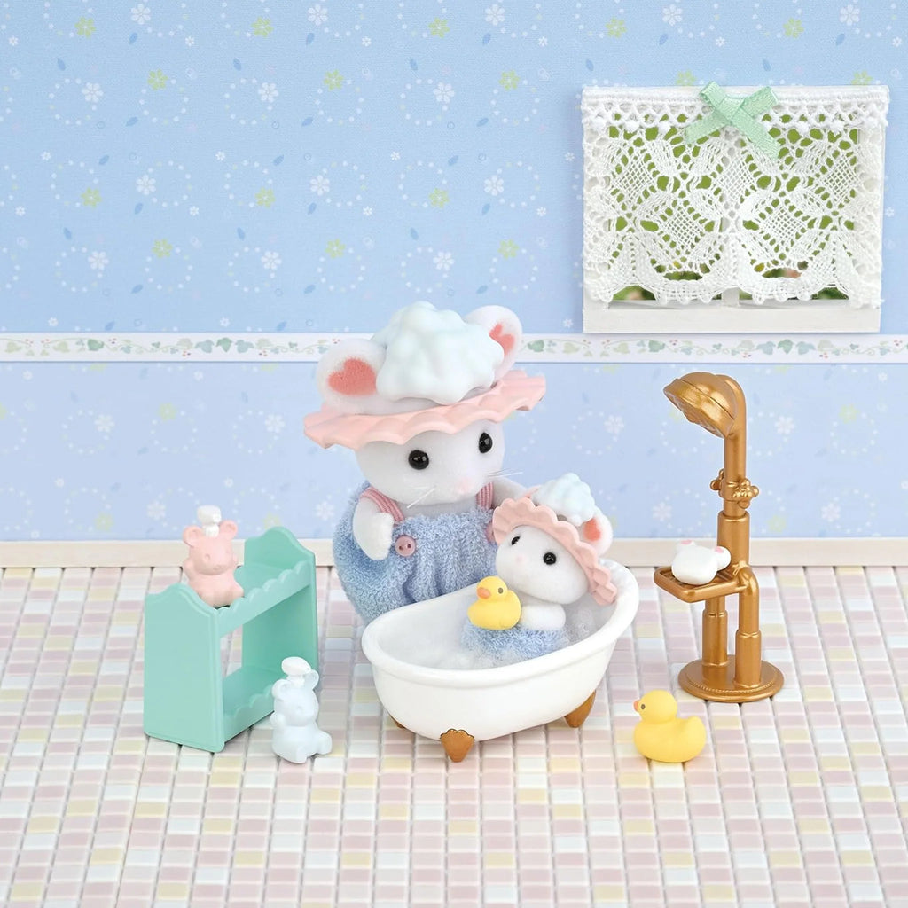 Sylvanian Families: Bath Time Bubble Siblings