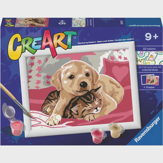 Ravensburger CreArt - Blanket Buddies Paint by Numbers Kit with Frame - 9yrs+