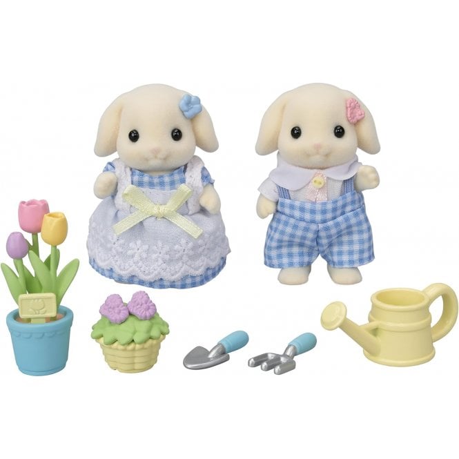 Sylvanian Families: Blossom Gardening Set - Flora Rabbit Sister & Brother