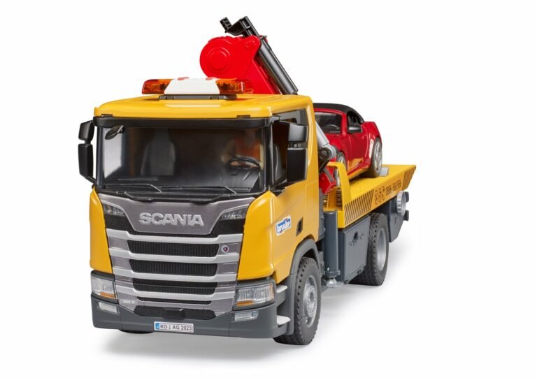 Bruder Scania Super 560R Tow Truck with light & sound module and Roadster (58cm long) - Timeless Toys